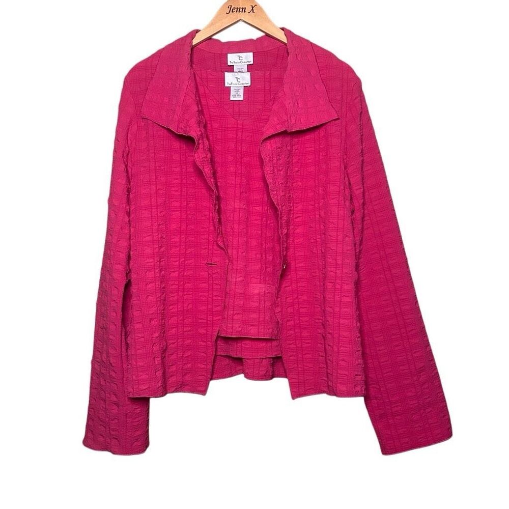 The Travel Collection Pink Long Sleeve Blazer With Inner Size M/L Barbiecore